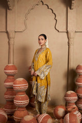 Tasuvure X MW Aaina Ada Farshi Set - Sunheri