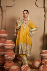 Tasuvure X MW Aaina Ada Farshi Set - Sunheri