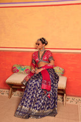 Tasuvure X MW Banarasi Begum Lehnga Set - Pink Purple
