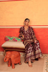 Tasuvure X MW Banarasi Begum Sharara Set - Purple