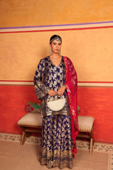 Tasuvure X MW Banarasi Begum Sharara Set - Purple & Pink