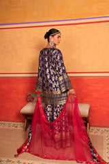 Tasuvure X MW Banarasi Begum Sharara Set - Purple & Pink