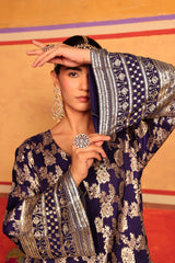 Tasuvure X MW Banarasi Begum Sharara Set - Purple & Pink