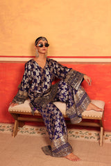 Tasuvure X MW Banarasi Begum Sharara Set - Purple & Pink