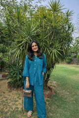 Tasuvure X MW Blue Cotton Coord Set