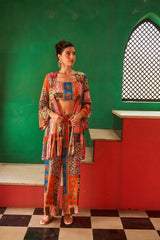 Tasuvure X MW  Boho Mirage 3 Pcs Co-ord Set - Multicolour