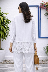 Tasuvure X MW Cameron Cotton Lace Me Up Set - White