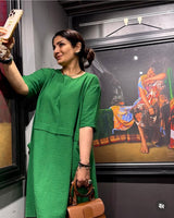 Tasuvure X MW CAMERON COTTON POCKET DRESS - GREEN