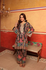 Tasuvure X MW Elizey Paisley Coordinated Kurta Set - Black