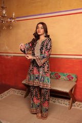 Tasuvure X MW Elizey Paisley Coordinated Kurta Set - Black