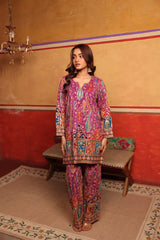 Tasuvure X MW Elizey Paisley Coordinated Kurta Set w Chunni - Pink