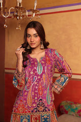 Tasuvure X MW Elizey Paisley Coordinated Kurta Set w Chunni - Pink