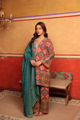 Tasuvure X MW Elizey Paisley Coordinated Kurta Set w Chunni - Red