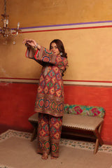 Tasuvure X MW Elizey Paisley Coordinated Kurta Set w Chunni - Red