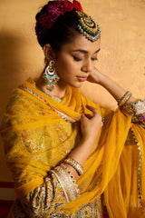 Tasuvure X MW  Elizey Paisley Embroidered Kurta Set - Yellow