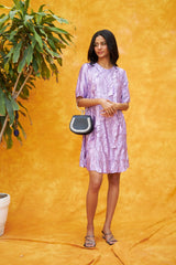 Tasuvure X MW Fiona Fish Bait Dress Pleated Dress - Light Purple