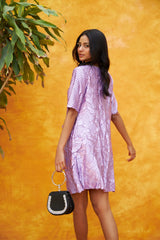 Tasuvure X MW Fiona Fish Bait Dress Pleated Dress - Light Purple