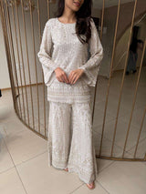 Tasuvure X MW Gold Embroidered Sharara Set