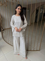 Tasuvure X MW Gold Embroidered Sharara Set