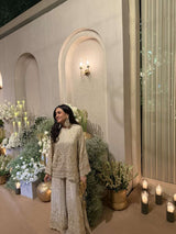 Tasuvure X MW Gold Embroidered Sharara Set