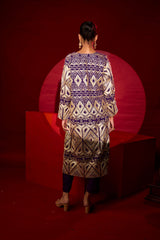 Tasuvure X MW Gulnaaz Gota Kurta Set - Purple