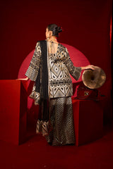 Tasuvure X MW Gulnaaz Gota Sharara Set - Black