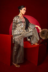 Tasuvure X MW Gulnaaz Gota Sharara Set - Black