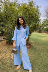 Tasuvure X MW Light Blue Cotton Coord Set