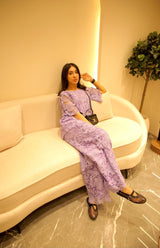 Tasuvure X MW Lilac schiffli co-ord set