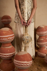 Tasuvure X MW MW Embroidered Halter Set- Ivory