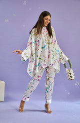 Tasuvure X MW Olivia Abstract Co-ord Set - White