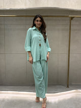 Tasuvure X MW Sage Green Cotton Coord Set