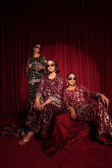 Tasuvure X MW Zaira Zardosi Sharara Set - Green