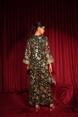 Tasuvure X MW Zaira Zardosi Sharara Set - Green