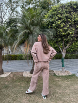 Mitaliwadhwa Beige and white woollen set