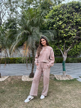 Mitaliwadhwa Beige and white woollen set