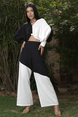 Mitaliwadhwa Black and White cord set