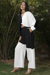 Mitaliwadhwa Black and White cord set