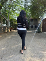 Mitaliwadhwa Black Biker Jacket