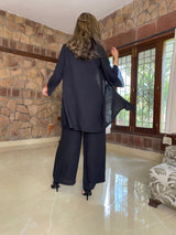 Mitaliwadhwa Black Linen 3pc Set