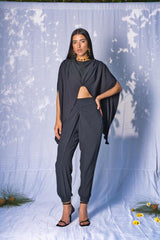 Mitaliwadhwa Black Pleats Set