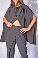 Mitaliwadhwa Black Pleats Set