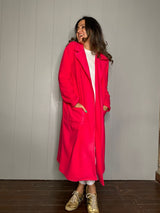 Mitaliwadhwa Blue and Pink fleece overcoat