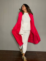 Mitaliwadhwa Blue and Pink fleece overcoat