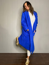 Mitaliwadhwa Blue and Pink fleece overcoat