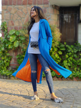 Mitaliwadhwa Blue Candy Overcoat