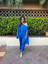 Mitaliwadhwa Blue off shoulder Top