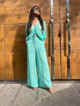 Mitaliwadhwa Blue ruched set