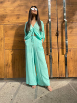 Mitaliwadhwa Blue ruched set