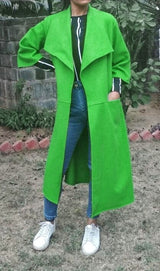 Mitaliwadhwa Bright Green Overcoat